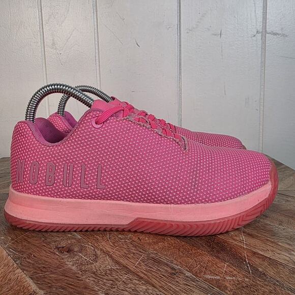 Nobull SF Trainer+ Low #FSFPPNKCFNB7 Size US M 6 /W 7.5 Hot Pink SuperFabric - Picture 1 of 9